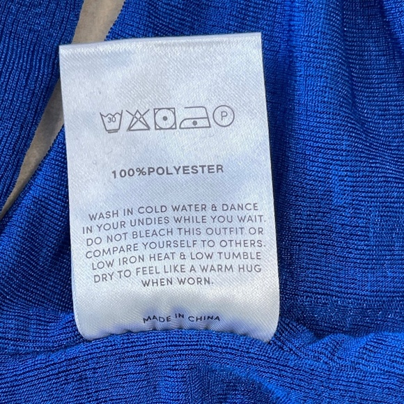 Peppermayo Harlow Crop Top, Cobalt Blue - Size 6 - NWT - Picture 6 of 7